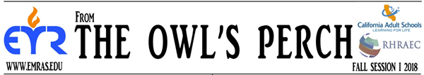 From the Owl's Perch October 2018